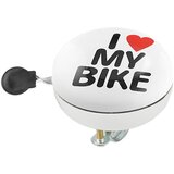  ZVONO DING-DONG 80MM , "I LOVE MY BIKE" M-WAVE, BIJELO Cijene