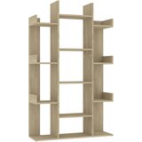 Maison Chic Knjižna omara - Knjižni regal sonoma hrast 86x25,5x140 cm iverna plošča, (21725833) | Shoptok.si
