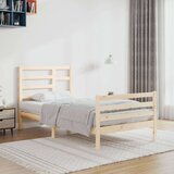  Posteljni okvir iz trdnega lesa 100x200 cm, (20685119) Cene