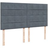  Krevet s oprugama i madracem tamnosivi 200x200 cm baršunasti | shoptok.hr