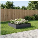 vidaXL Vrtna saksija Antracit 100 x 100 x 20 cm Čelična vrata - Antracit 100 x 100 x 20 cm 1 | shoptok.hr