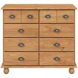  Komoda ASKIM Smeđa 91 x 40 x 79 cm Čvrsto borovo drvo | shoptok.hr