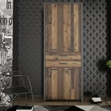 MID.YOU ARHIVSKA OMARA rjava, temno siva | Shoptok.si