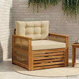  Srednja sofa za van Čvrsto drvo akacije Prirodna - Prirodno i bež Kava užad | shoptok.hr