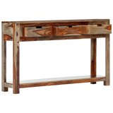 Maison Chic konzolna miza - miza ob steni s 3 predali 120x30x75 cm trden palisander, (21786569) | Shoptok.si