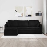 SOFA Crna 228 x 134 x 80 cm Baršun | shoptok.hr