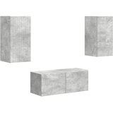  Set TV komoda Zidne 2 pcs Betonski sivi Konstruirano drvo | Eponuda.com
