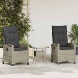  Vrtna stolica 2 pcs Svijetlo siva i tamno siva 56 x 60 x 112 cm | shoptok.hr