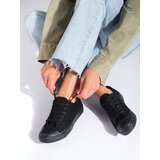 SHELOVET Black classic low sneakers Cijene
