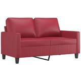  2-dijelni set sofa s jastucima boja vina od umjetne kože | shoptok.hr