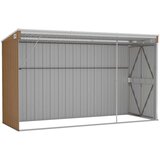 vidaXL vrtna lopa rjava 118x288x178 cm pocinkano jeklo | Shoptok.si