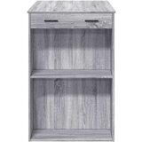 vidaXL Barska miza siva sonoma 102x70x103,5 cm inženirski les | Shoptok.si