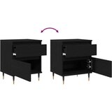  Noćni ormarić Crna hrast 40x35x50 cm Konstruirano drvo | shoptok.hr