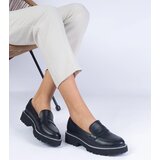 D/CEO marka niezdefiniowana Black women's loafers with a thick sole Presto Cene