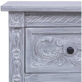  Komoda s 2 ladice 90 x 30 x 60 cm od masivnog drva mahagonija | shoptok.hr
