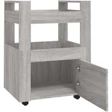  Kuhinjski voziček siva sonoma 60x45x80 cm inženirski les, (20766792) | Shoptok.si
