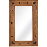 vidaXL Ogledalo iz trdnega akacijevega lesa 50x80 cm | Shoptok.si