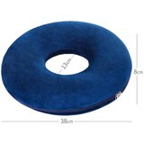 INF Okrogla spominska pena donut blazina z zračnim votlom in zadrgo NavyBlue, (5000326999) | Shoptok.si
