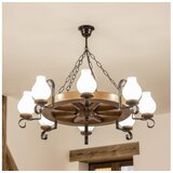  Brilagi - Luster na lancu ROATA 8xE14/40W/230V prečnika 70 cm bukva/orah | Eponuda.com