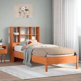 vidaXL Krevet s regalom za knjige bez madraca 90 x 200 cm od borovine Cijene