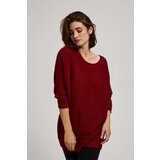 Marisse Burgundy Batwing Sweater | shoptok.hr