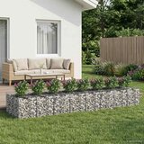  Gabionski uzdignuti krevet 3 pcs Srebrna | shoptok.hr