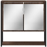  Kupaonski ormarić s ogledalom boja hrasta 60x16x60 cm drveni | shoptok.hr