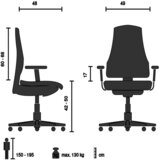 MID.YOU Pisarniški Stol Tramore Base, Črna | Shoptok.si