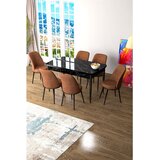 Hanah home Set Trpezarijski sto i 6 stolica Zen, Terakota | Eponuda.ba