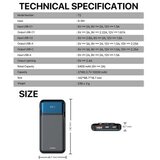 Fantech power bank prenosiva baterija T2 10000mAh qc/ pd/ 22.5W plavi | Eponuda.com
