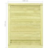  Vrtna vrata od impregnirane borovine 125 x 100 cm | shoptok.hr