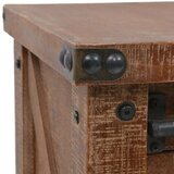 vidaXL Konzolna mizica trden les jelke 131x35,5x75 cm rjave barve | Shoptok.si