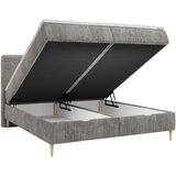MID.YOU POSTELJA Z VZMETNICO 140 cm x 200 cm , les, tekstil, leseni material siva | Shoptok.si
