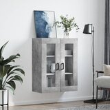  Zidni ormarić siva boja betona 69,5 x 34 x 90 cm | Shoptok.si