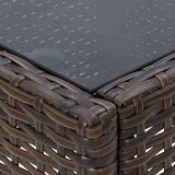 vidaXL Vrtni stol smeđi 40 x 40 x 45 cm od poliratana | shoptok.hr