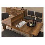 Hanah home vina bench 04 1053 walnut anthracite (produžni trpezarijski sto, stolice i konzola (6 komada) | ePonuda.com
