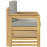  2 Komad Set vanjskih sofa Poliester Bijela i svijetlosiva | shoptok.hr