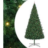  Božićno drvce s ukrasnim gudačkim svjetlima Zelena 400 cm PVC | shoptok.hr
