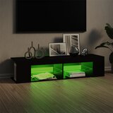 TV ormarić s LED svjetlima crni 135 x 39 x 30 cm | shoptok.hr