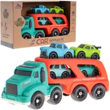  Kamion za vuču sa zvučnim i svjetlosnim efektima Inlea4Fun CAR BIOPLASTIC - crveni
