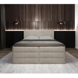 MID.YOU POSTELJA BOXSPRING 180 cm x 200 cm , tekstil krem barve | Shoptok.si