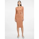 Orsay Light brown women's midi dress - Women's