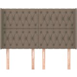  Vzglavje z ušesi taupe 147x16x118/128 cm blago, (20936119) | Shoptok.si