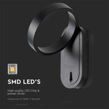  LED zidno svetlo LED/5W/230V 3000K/4000K crno | Eponuda.com