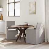  Trpezarijske stolice 2 pcs Sivo-smeđa 57 x 67 x 95 cm tkanina | shoptok.hr