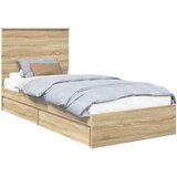  Okvir za krevet s ladicama Sonoma hrast 100 x 200 cm | shoptok.hr