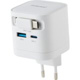 Intenso 65W GaN napajalnik z vgrajenim kablom USB-C, bel Cene