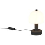  Črna/bela namizna svetilka s steklenim senčilom (višina 19 cm) Glenn – | Shoptok.si
