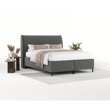 Maison de Rêve Sivi tapecirani bračni krevet s prostorom za odlaganje 160x200 cm Draco – | shoptok.hr