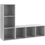 TV ormarići 2kom siva boja betona 107x35x37cm konstruirano drvo - Beton siva 107 x 35 x 37 cm 1 | shoptok.hr